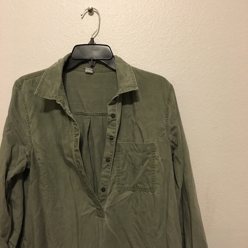 • Olive Green Dress •